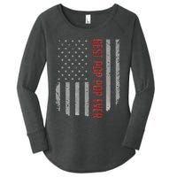 Best Pop Pop Ever American Flag Gifts For Father's day Women's Perfect Tri Tunic Long Sleeve Shirt