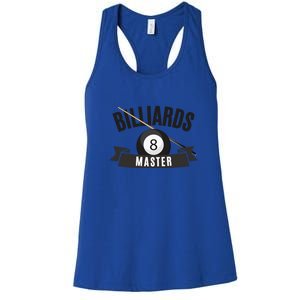 Billiards Pool Player Snooker Game Billiards Master Gift For Father's Day Women's Racerback Tank