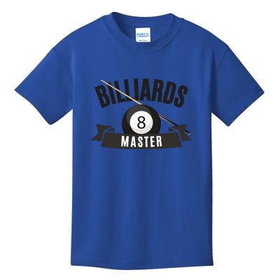 Billiards Pool Player Snooker Game Billiards Master Gift For Father's Day Kids T-Shirt