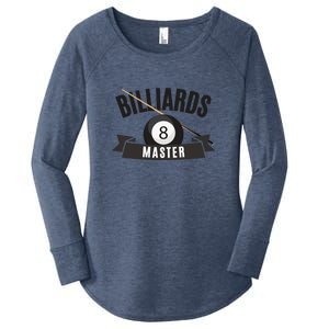 Billiards Pool Player Snooker Game Billiards Master Gift For Father's Day Women's Perfect Tri Tunic Long Sleeve Shirt