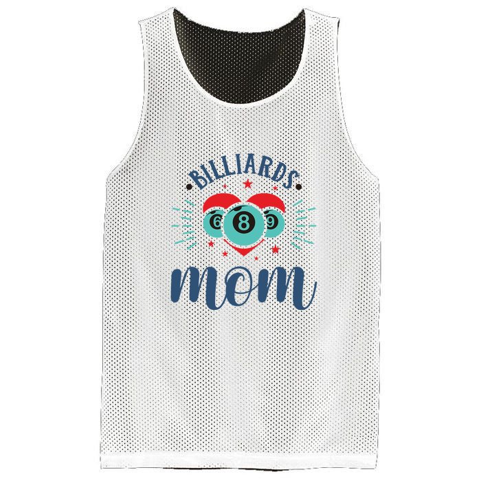 Billiards Pool Player Snooker Game Billiards Mum Gift For Mother's Day Mesh Reversible Basketball Jersey Tank