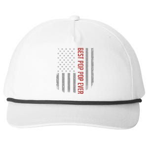 Best Pop Pop Ever American Flag Gifts For Fathers Day Gift Snapback Five-Panel Rope Hat