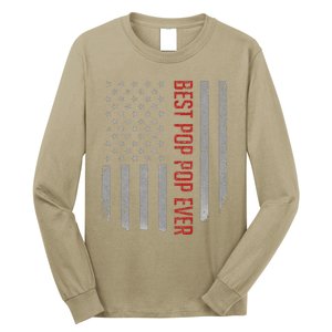 Best Pop Pop Ever American Flag Gifts For Fathers Day Gift Long Sleeve Shirt