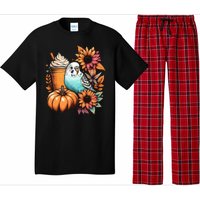 Budgie Parakeet Pumpkin Spice Latte Lovers Budgerigar Autumn Pajama Set