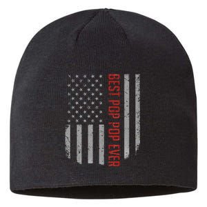 Best Pop Pop Ever American Flag Gifts For Fathers Day Sustainable Beanie