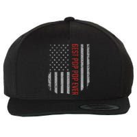 Best Pop Pop Ever American Flag Gifts For Fathers Day Wool Snapback Cap