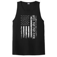 Best Pop pop Ever Vintage American Flag Fathers Day Gift Dad PosiCharge Competitor Tank