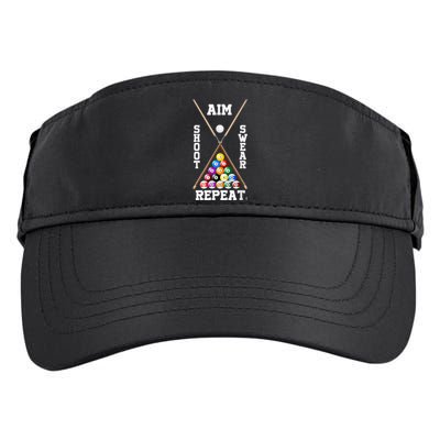 Billiard Pool Player Play Sport Aim Shoot Swear Repeat Adult Drive Performance Visor