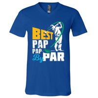 Best Pap Pap By Par Gift For The Golf Playing Dad Gift V-Neck T-Shirt