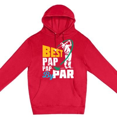 Best Pap Pap By Par Gift For The Golf Playing Dad Gift Premium Pullover Hoodie