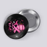 Boo Pumpkin Pink Ribbon Witch Breast Cancer Ghost Halloween Button