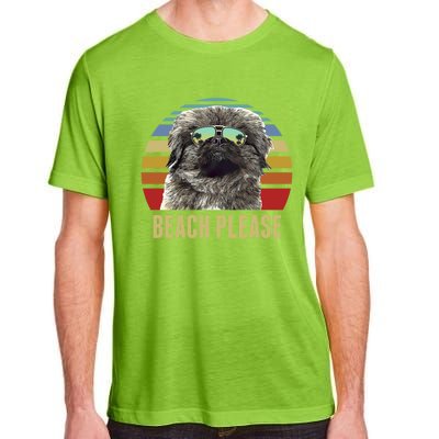 Beach Please Pekingese Dog Funny Summer Gift Adult ChromaSoft Performance T-Shirt