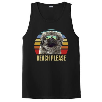 Beach Please Pekingese Dog Funny Summer Gift PosiCharge Competitor Tank