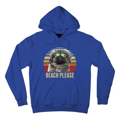 Beach Please Pekingese Dog Funny Summer Gift Hoodie