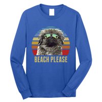 Beach Please Pekingese Dog Funny Summer Gift Long Sleeve Shirt