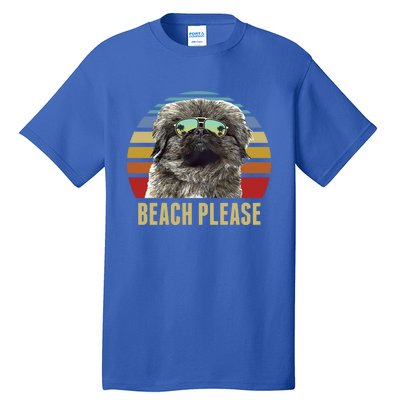 Beach Please Pekingese Dog Funny Summer Gift Tall T-Shirt