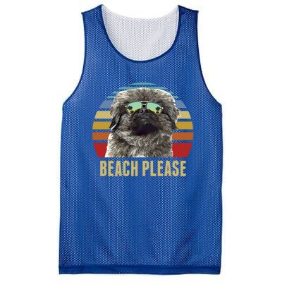 Beach Please Pekingese Dog Funny Summer Gift Mesh Reversible Basketball Jersey Tank