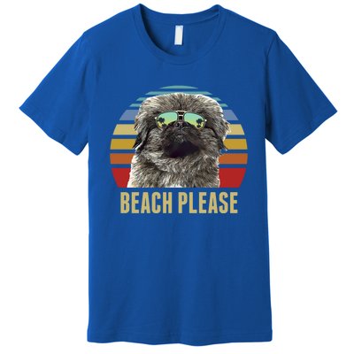 Beach Please Pekingese Dog Funny Summer Gift Premium T-Shirt