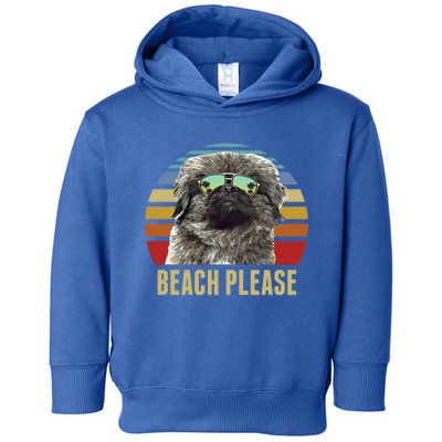 Beach Please Pekingese Dog Funny Summer Gift Toddler Hoodie