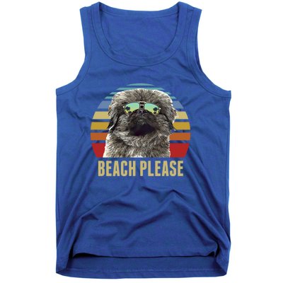 Beach Please Pekingese Dog Funny Summer Gift Tank Top