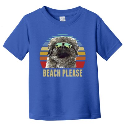 Beach Please Pekingese Dog Funny Summer Gift Toddler T-Shirt