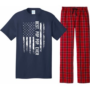 Best Pop Pop Ever American Flag Gift For Men Father's Day Pajama Set