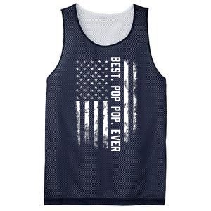 Best Pop Pop Ever American Flag Gift For Men Father's Day Mesh Reversible Basketball Jersey Tank