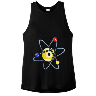 Billiard Pool Player 9 Ball Ladies PosiCharge Tri-Blend Wicking Tank