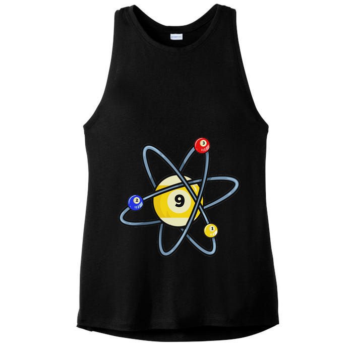 Billiard Pool Player 9 Ball Ladies PosiCharge Tri-Blend Wicking Tank