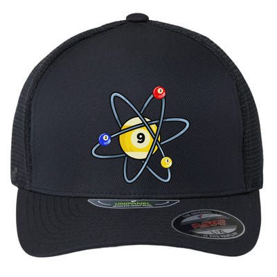 Billiard Pool Player 9 Ball Flexfit Unipanel Trucker Cap