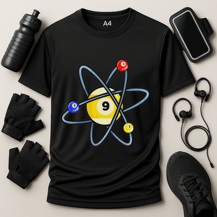 Billiard Pool Player 9 Ball Performance Shirt