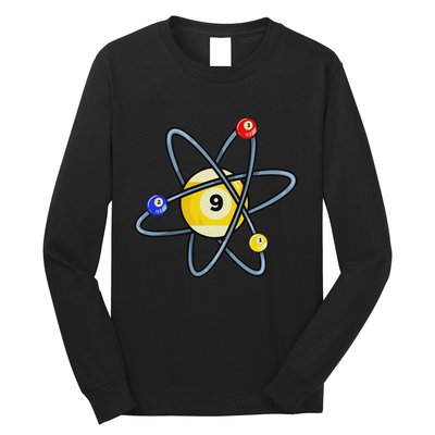 Billiard Pool Player 9 Ball Long Sleeve Shirt