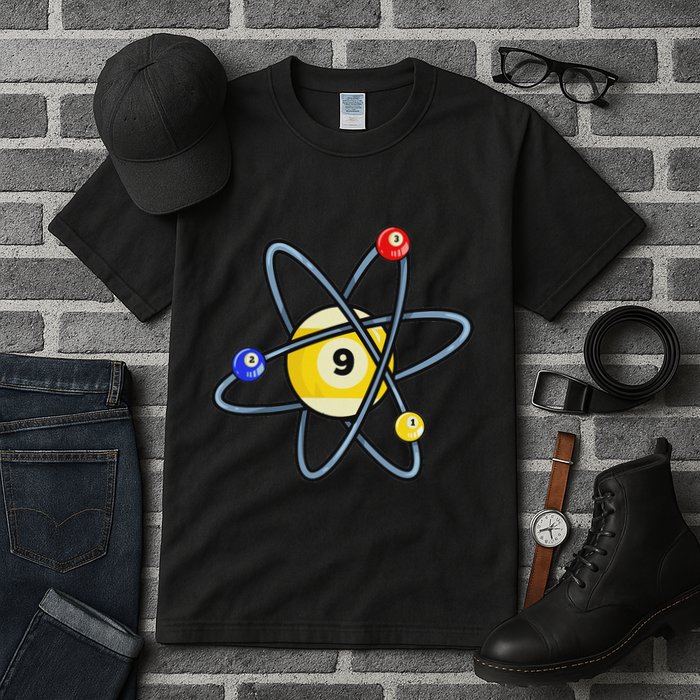 Billiard Pool Player 9 Ball Tall T-Shirt
