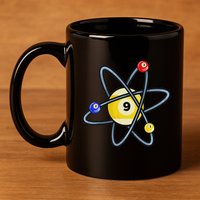 Billiard Pool Player 9 Ball 11oz C Handle Ceramic Mug