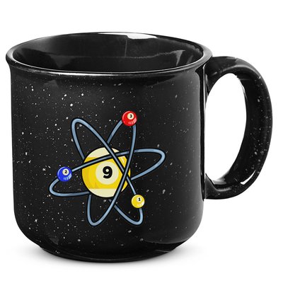 Billiard Pool Player 9 Ball 15oz Campfire Ceramic Mug