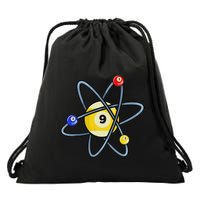 Billiard Pool Player 9 Ball Drawstring Bag