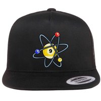 Billiard Pool Player 9 Ball Flatbill Hat