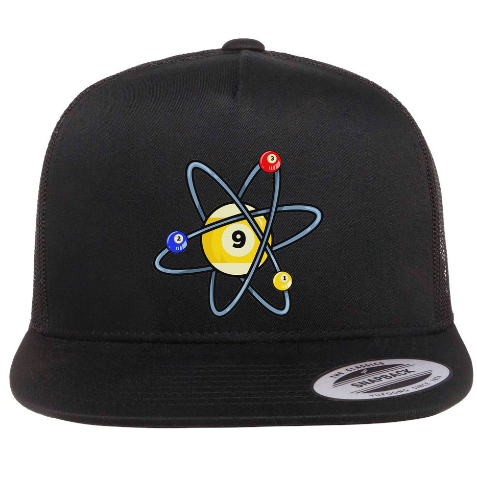 Billiard Pool Player 9 Ball Flatbill Hat