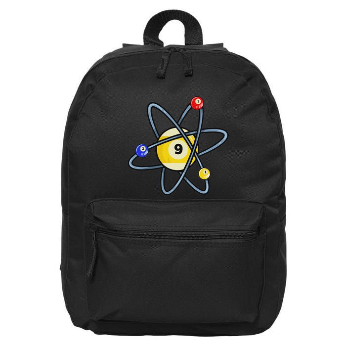 Billiard Pool Player 9 Ball 16 in Basic Backpack