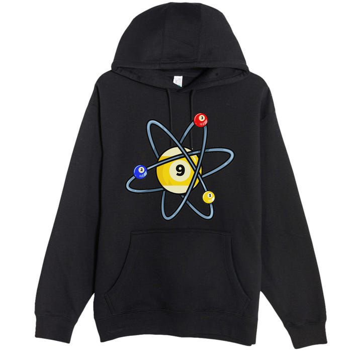 Billiard Pool Player 9 Ball Premium Pullover Hoodie