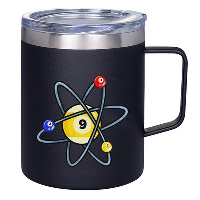 Billiard Pool Player 9 Ball 12oz Stainless Steel Coffee Mug