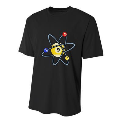 Billiard Pool Player 9 Ball Youth Performance Sprint T-Shirt