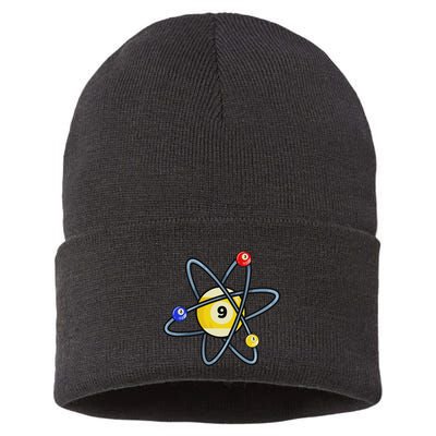 Billiard Pool Player 9 Ball Sustainable Knit Beanie