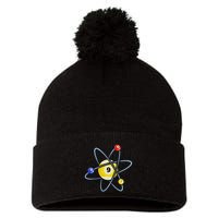 Billiard Pool Player 9 Ball Pom Pom 12in Knit Beanie