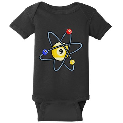 Billiard Pool Player 9 Ball Baby Bodysuit