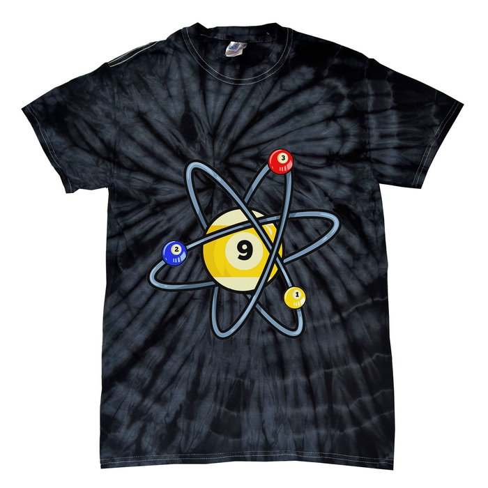 Billiard Pool Player 9 Ball Tie-Dye T-Shirt