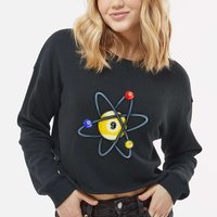 Billiard Pool Player 9 Ball Cropped Pullover Crew