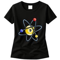 Billiard Pool Player 9 Ball Womens T-Shirt