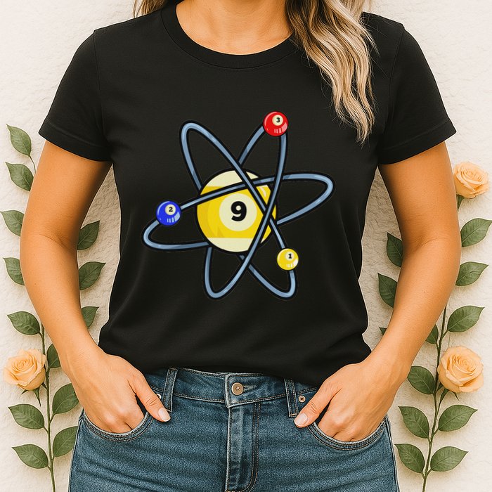Billiard Pool Player 9 Ball Womens T-Shirt