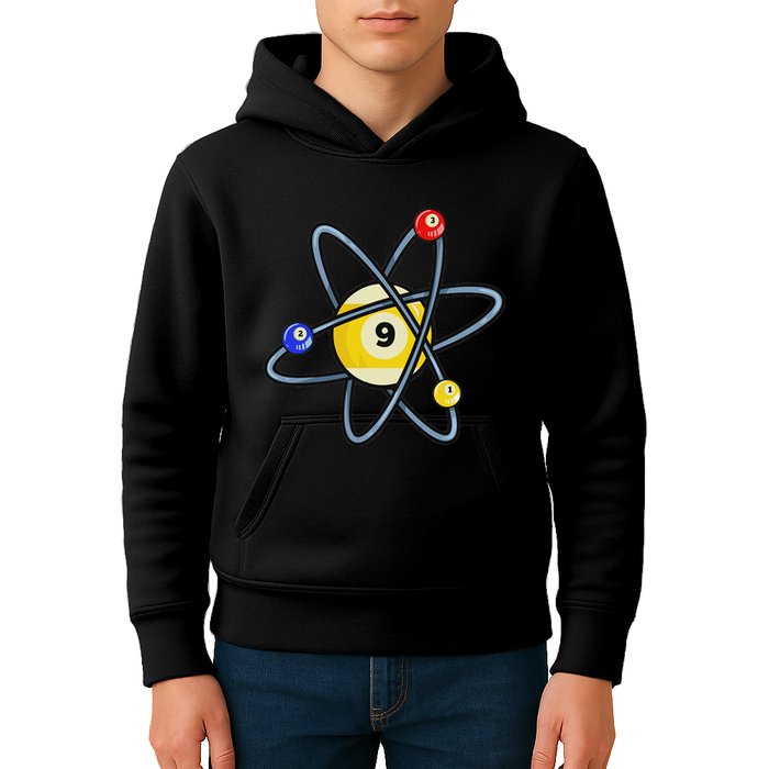 Billiard Pool Player 9 Ball Kids Hoodie